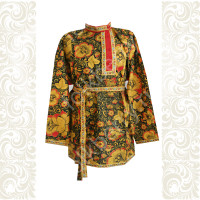 Косоворотка Русские узоры, хлопок